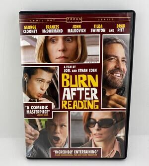 Burn After Reading DVD Brad Pitt George Clooney Coen Brothers Widescreen 2008